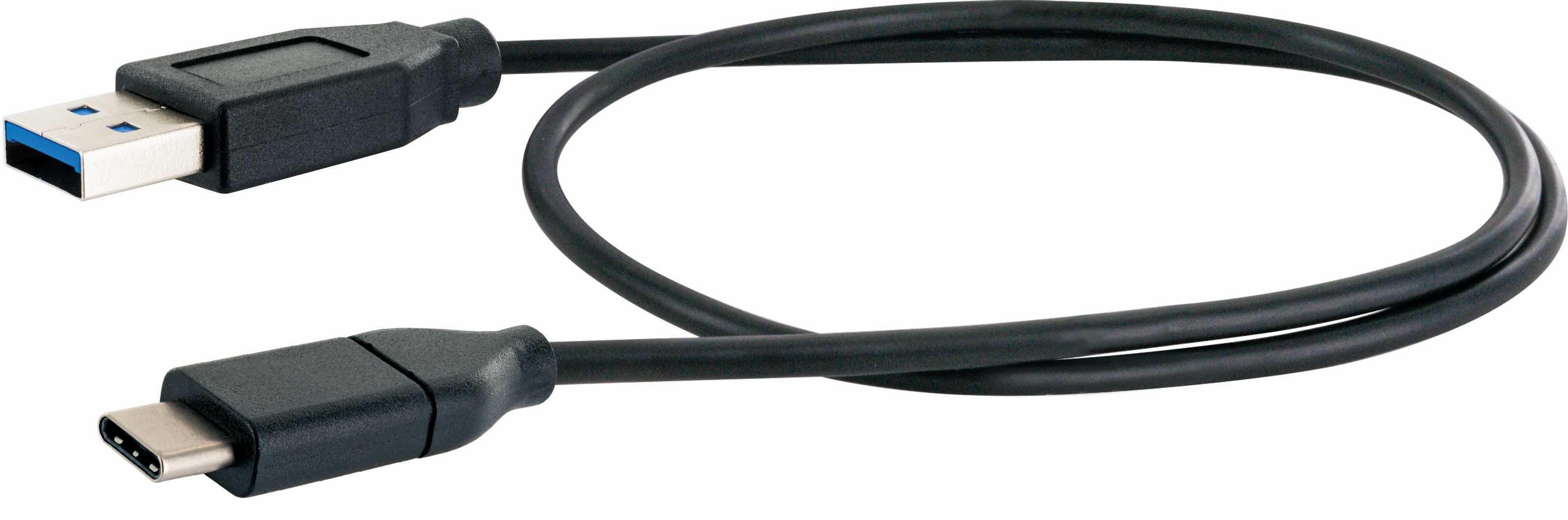 Schwaiger Cable Usb 3.0 A -> Conector Usb 3.1 C, 0.50m Negro