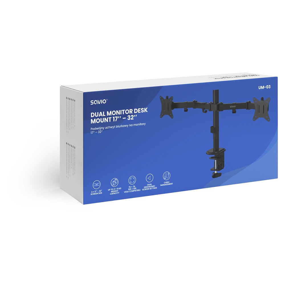 EAN 5901986049838 - Savio UM-03 soporte Negro imagen 3