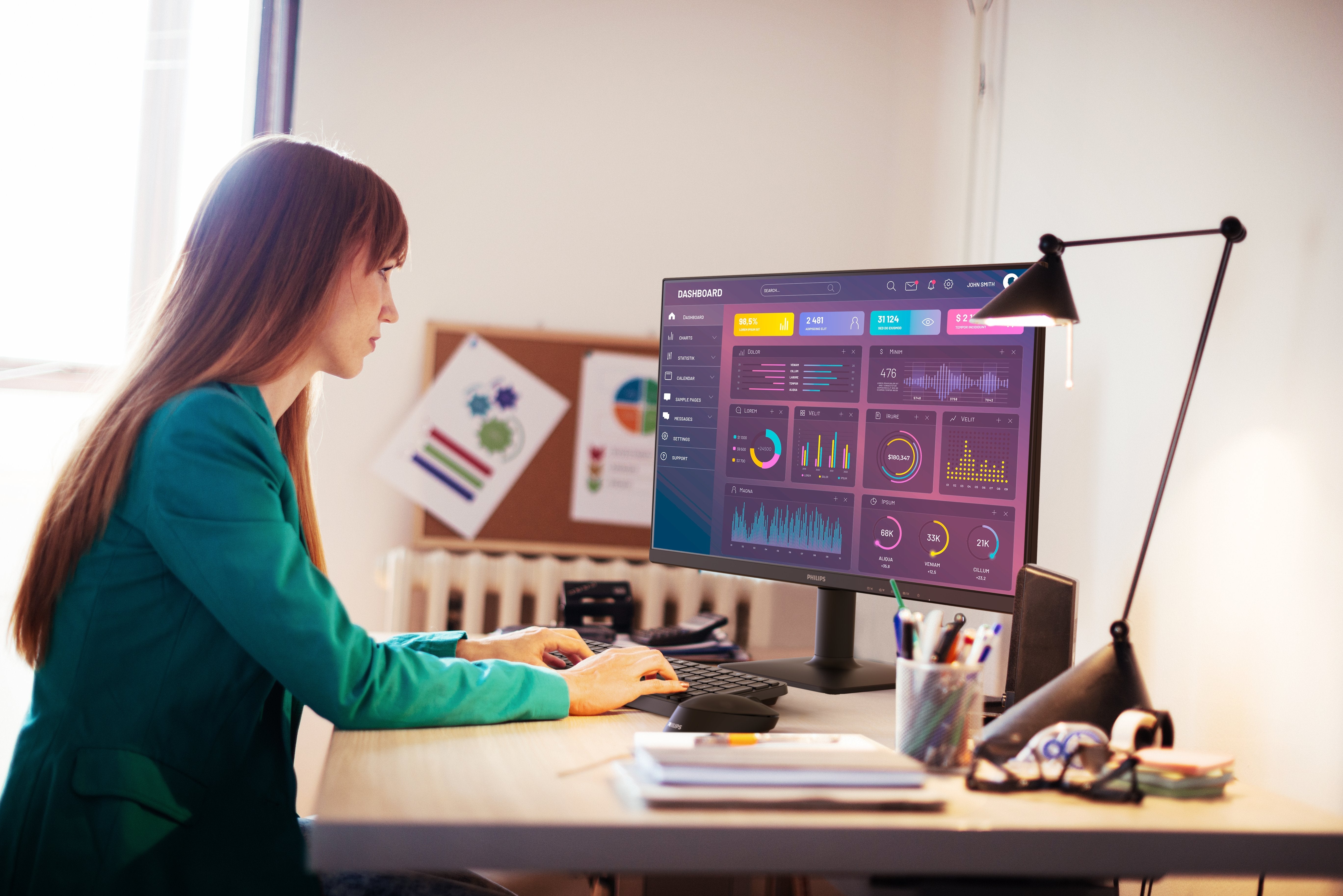 Philips 27e2n1500l 00 27" 2560x1440 Hdmi Dp