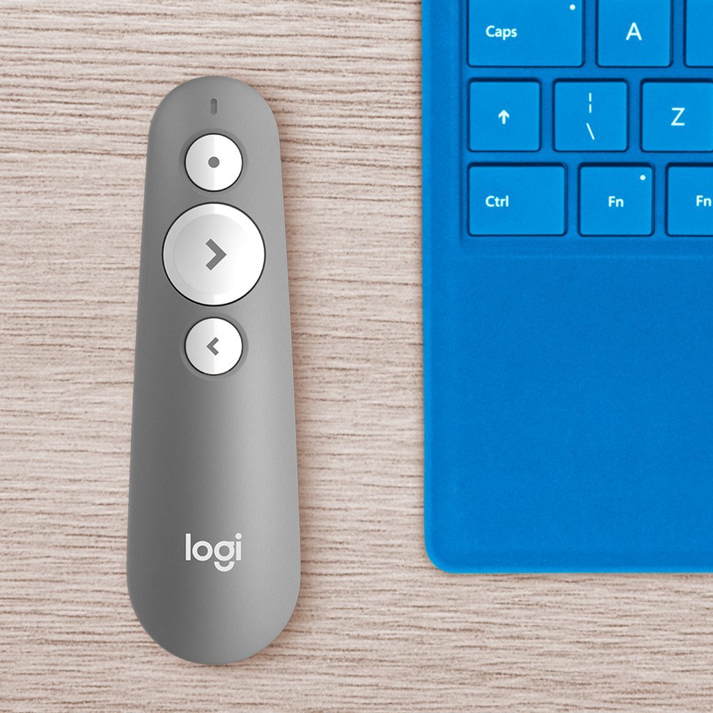 Logitech Presenter Wireless Inalambrico R500s Bluetooth Gris Medio Para Presentaciones