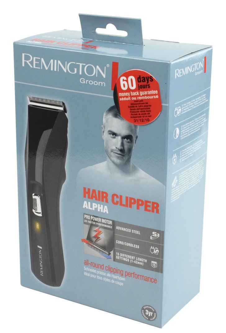 Cortapelo Remington Hc5150 Inalambrico Y Cable 2 Peines 15 Longitudes Ocolor Negro