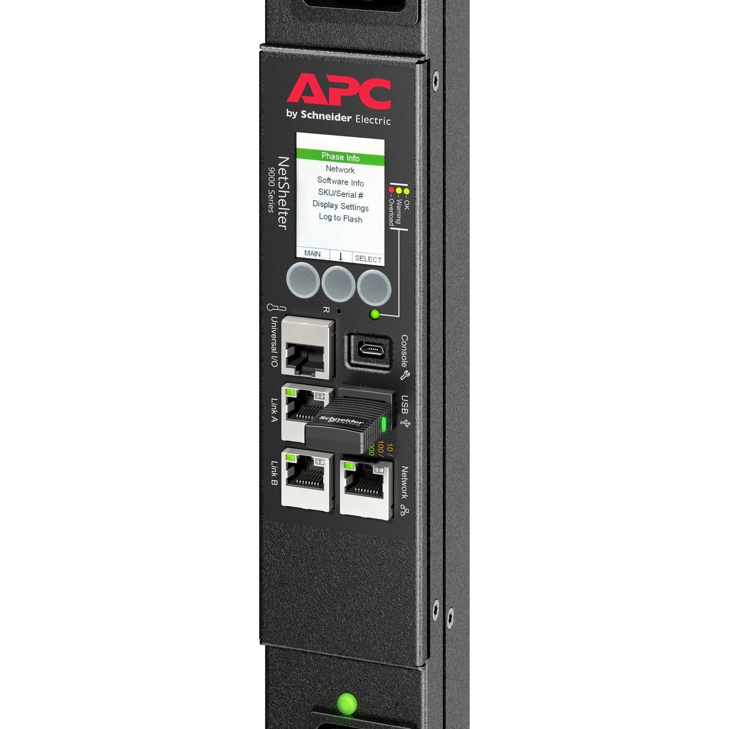 Apc Rack Pdu 9000 Switched Apdu9959na3 Unidad De Distribución De Potencia (Montaje En Bastidor) Ca 200/208 V 3.3 Kw 3300 Va Ethernet 10/100/1000 Input: Nema L6-20 Conectores De Salida: 24 (21 Iec 60320 C13/C15 3 Iec 60320 C19/C21) 0u 3