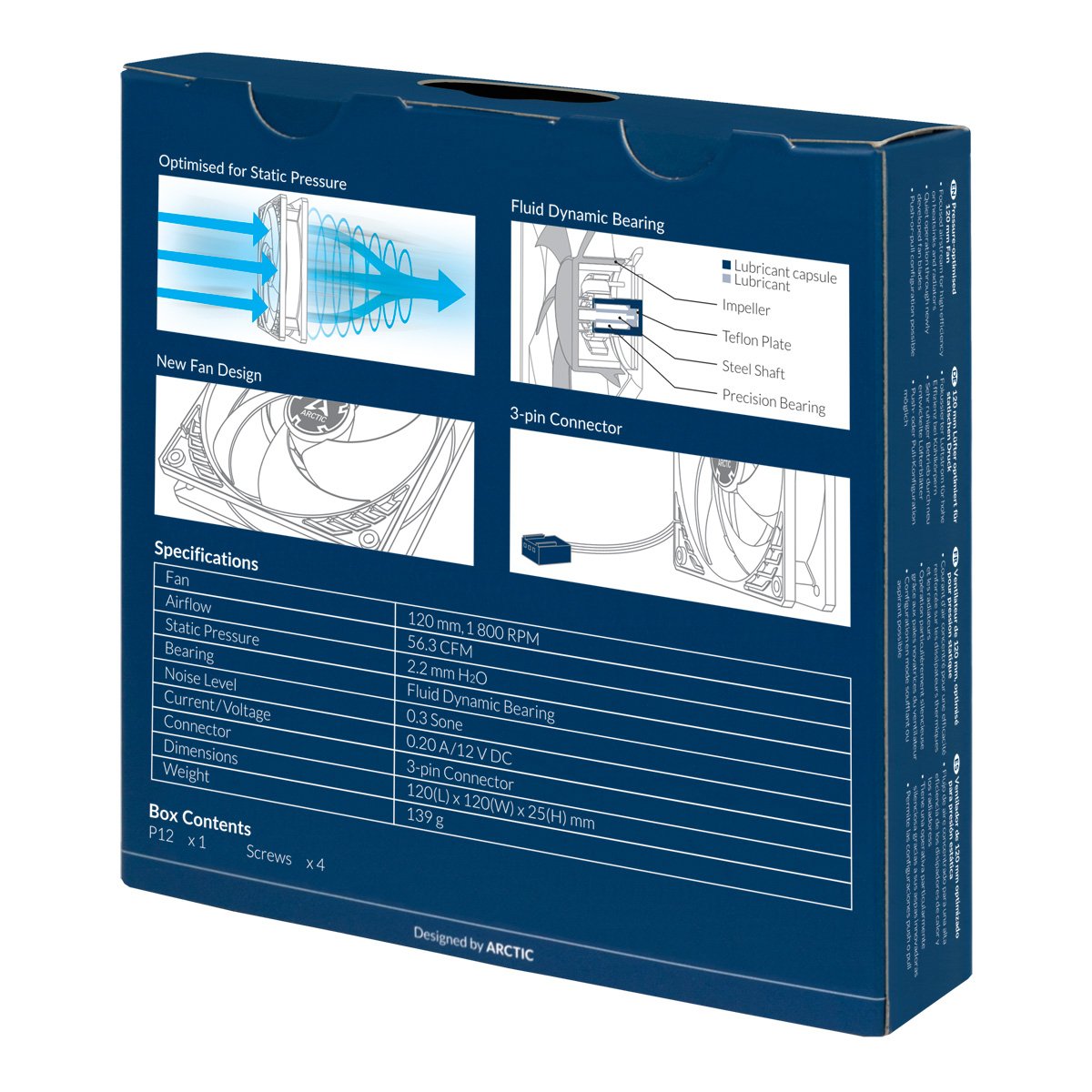 EAN 0872767009325 - ARCTIC P12 Carcasa del ordenador Ventilador 12 cm Negro imagen 6