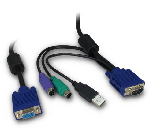 Cable Kvm Inter-Tech Ipc De 19" Vga Ps2 Usb, 3 M De Longitud