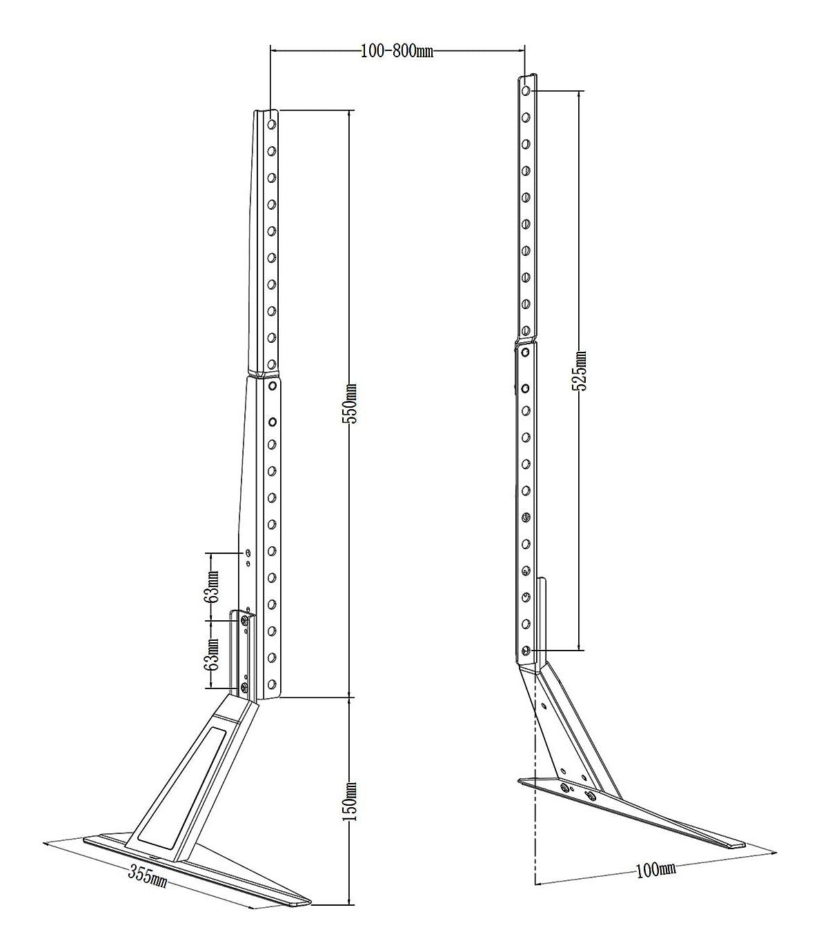 Aisens Soporte De Mesa Eco Para Monitor/Tv 50kg De 32-80, Negro