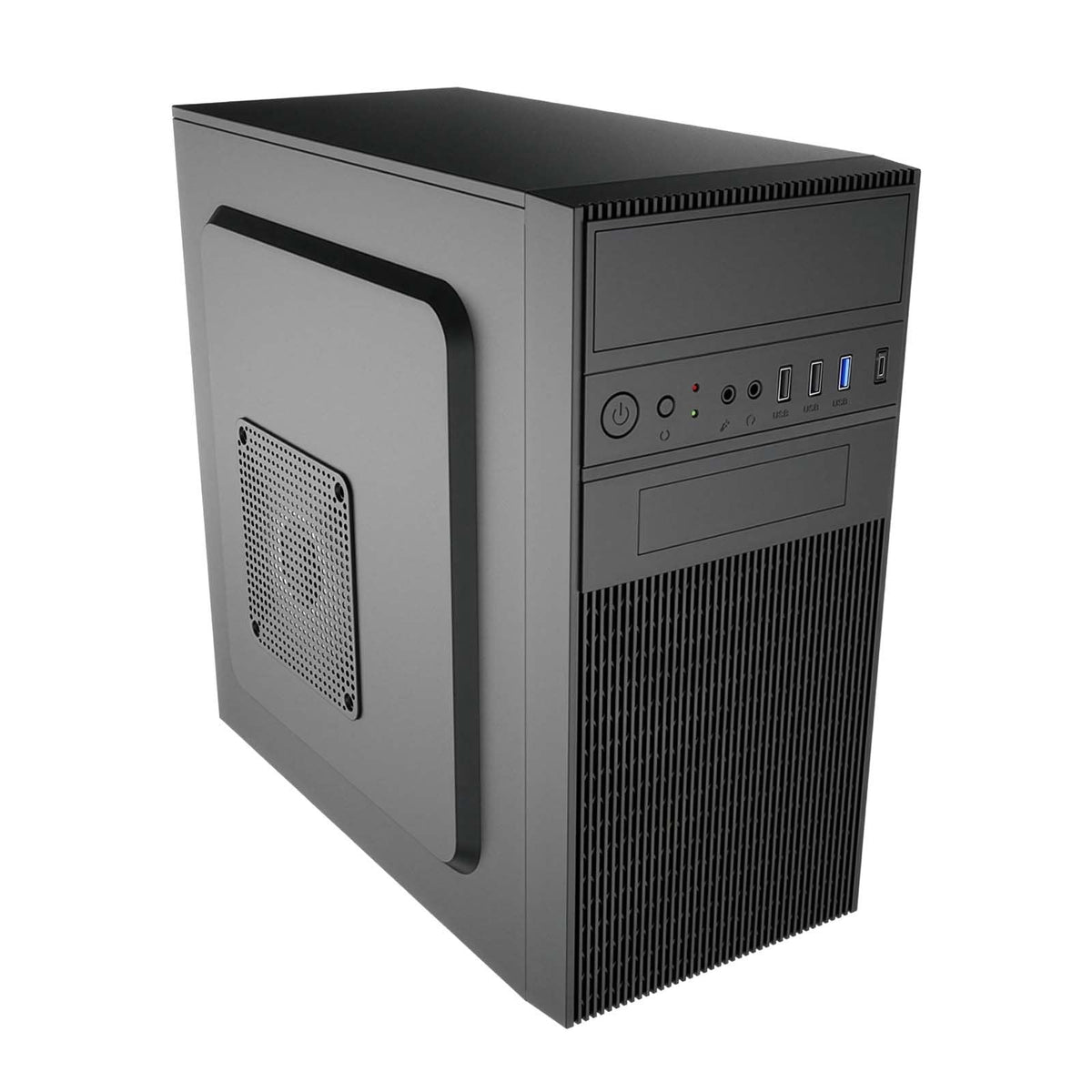 Akyga Micro Atx Case Ak19bk Usb-C + Usb 3.0 + 2x Usb 2.0 Negro W O Psu