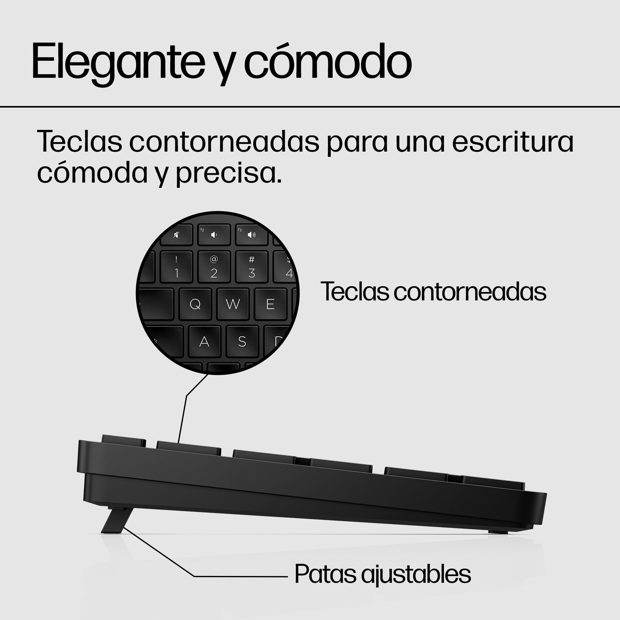 EAN 0196188162040 - HP 450 Programmable Wireless Keyboard teclado Hogar RF inalámbrica + USB QWERTY Negro imagen 4
