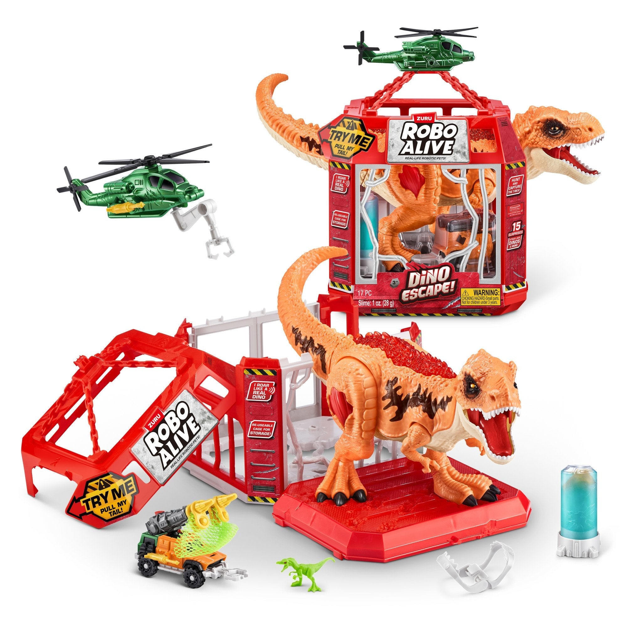 Figura Zuru Robo Alive - Playset Dino Escape 71127