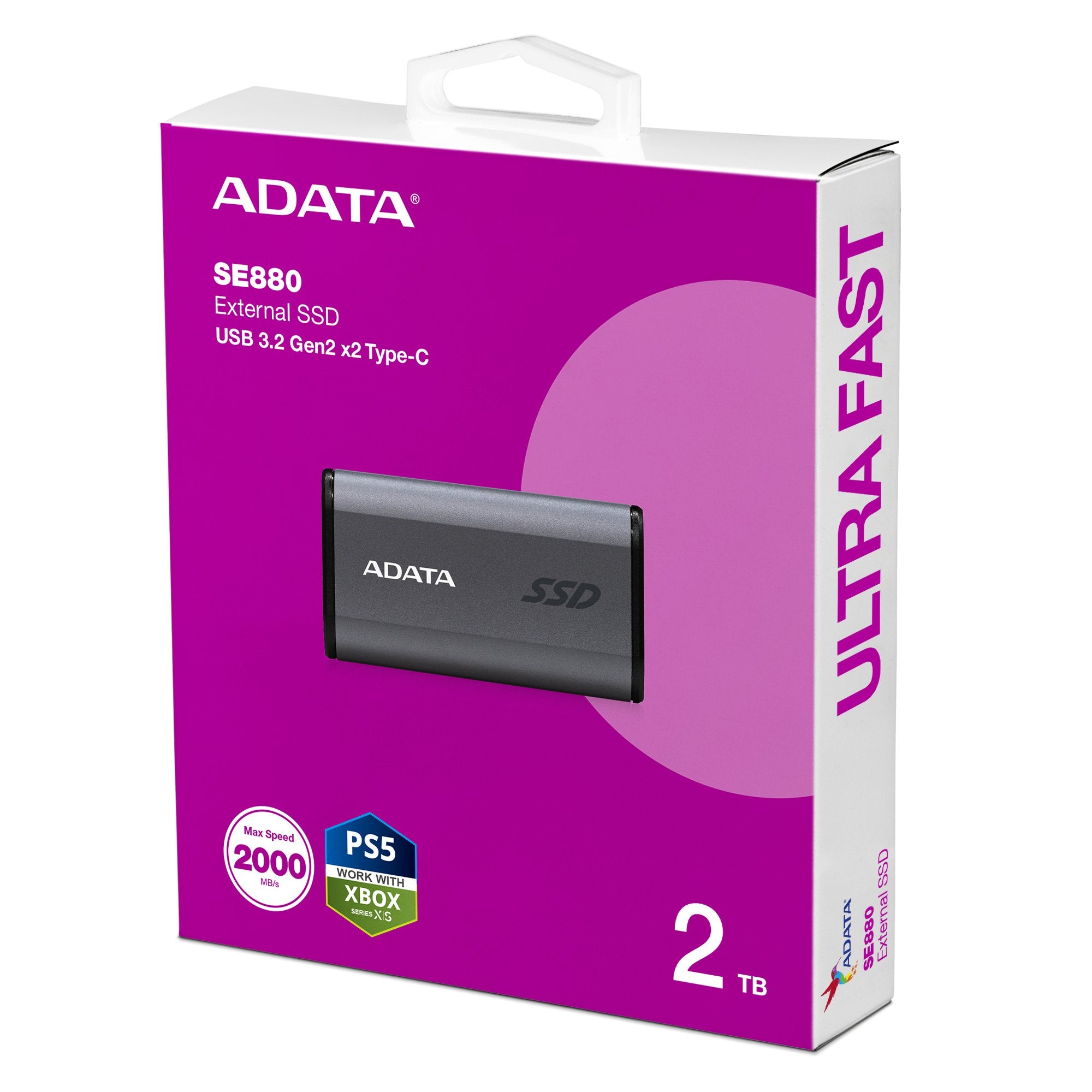 EAN 0842243027815 - ADATA SE880 2 TB USB Tipo C 3.2 Gen 2 (3.1 Gen 2) Gris imagen 6