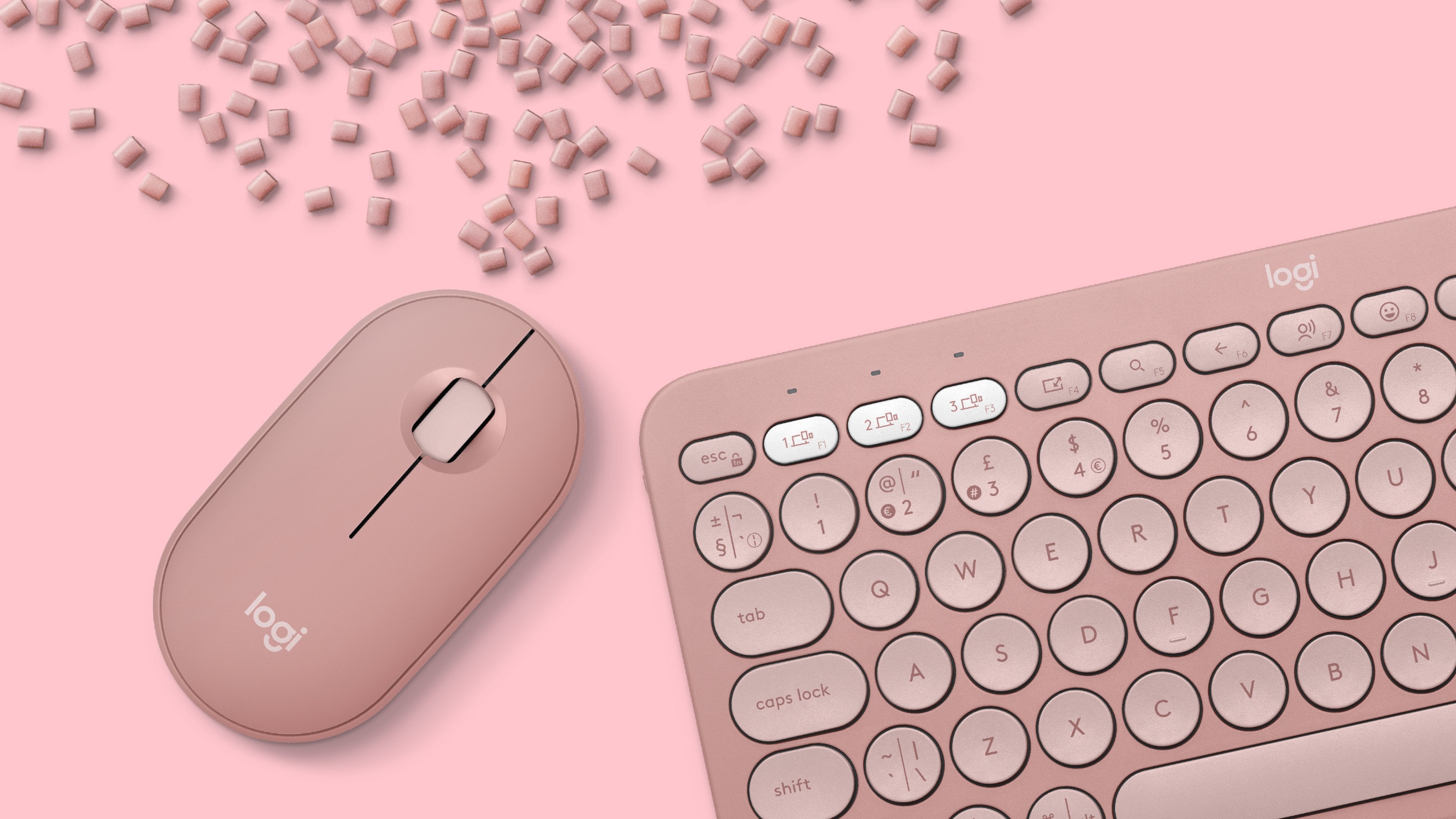 EAN 5099206115668 - Logitech 920-012241 teclado Ratón incluido Universal RF Wireless + Bluetooth QWERTY Internacional de EE.U imagen 8