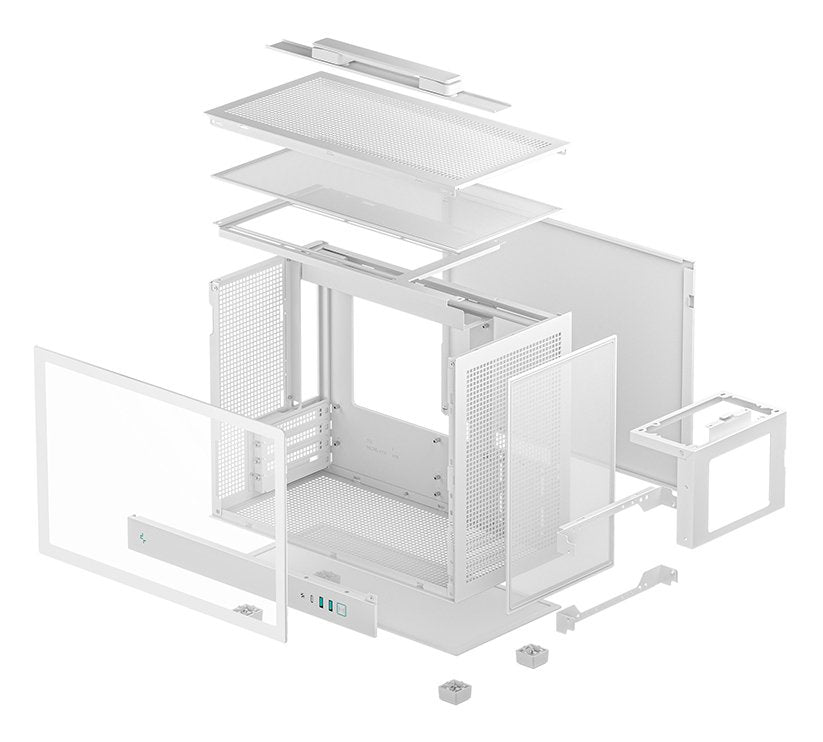 Caja Pc Deepcool Ch160 Plus Wh Small Form Factor (Sff) Blanco