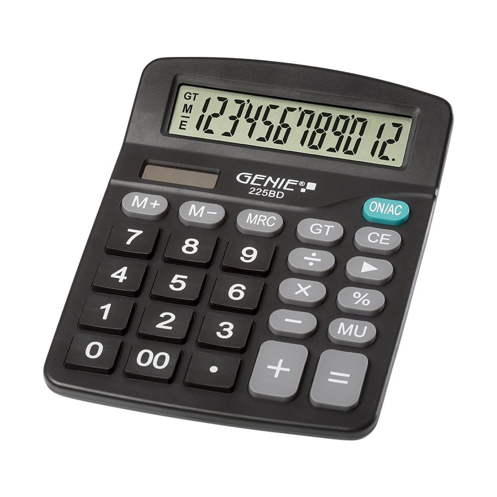 Genie 225 Bd Calculadora Escritorio Calculadora Básica Negro
