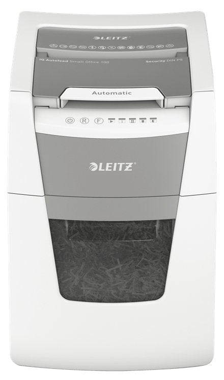 Destructora De Documentos Leitz Iq 100 Autofee P5 / 2x15 / 100 Hojas / 34l / Klamm / Kred /