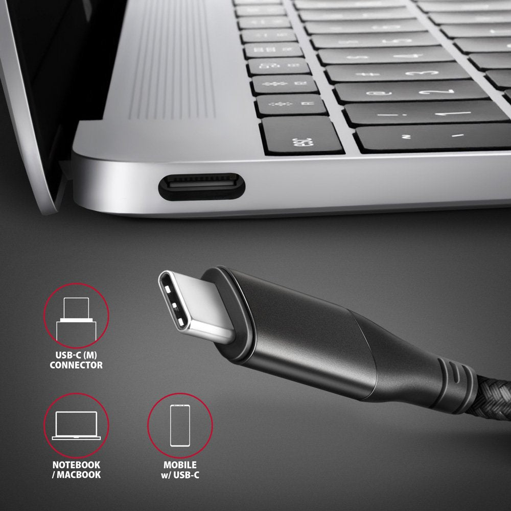 EAN 8595247907141 - Axagon RVC-HI2M adaptador de cable de vídeo 0,25 m USB Tipo C HDMI Negro imagen 8
