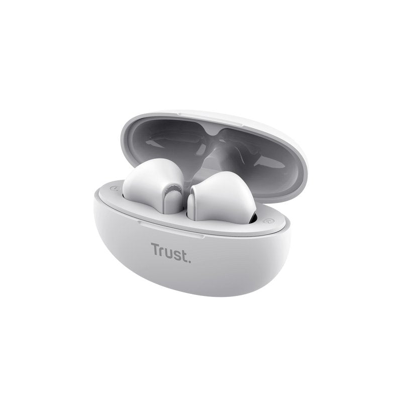 Auriculares Bluetooth Trust Yavi Enc Con Estuche De Carga Blancos