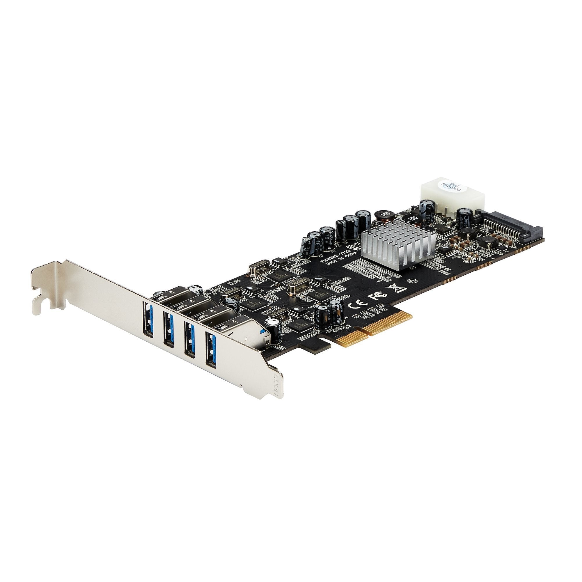 Startech Tarjeta Pci Express 4 Puertos Usb 3.0 Uasp 2 Canales De 5gbps Pexusb3s44v