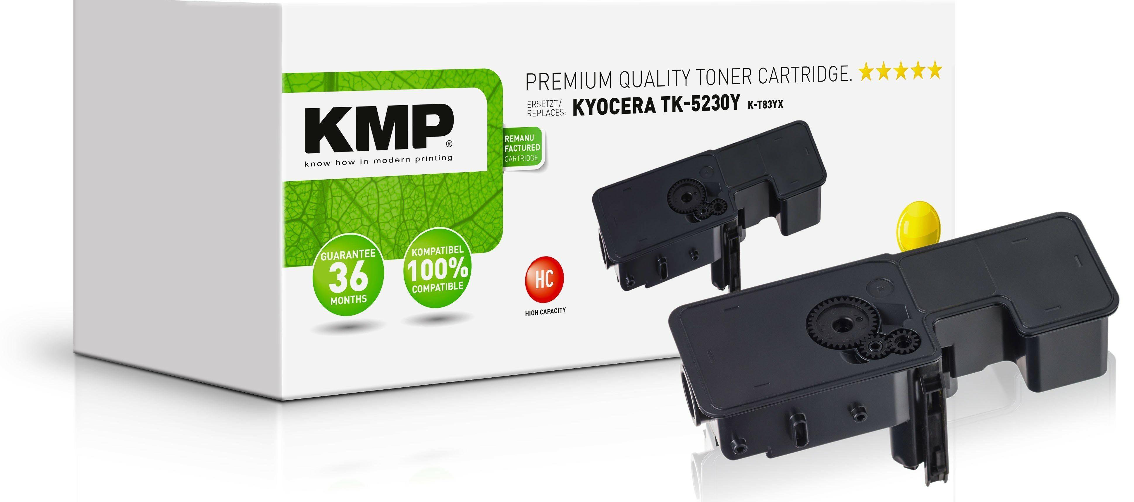 EAN 4011324692402 - KMP K-T83YX cartucho de tóner 1 pieza(s) Compatible Amarillo imagen 1