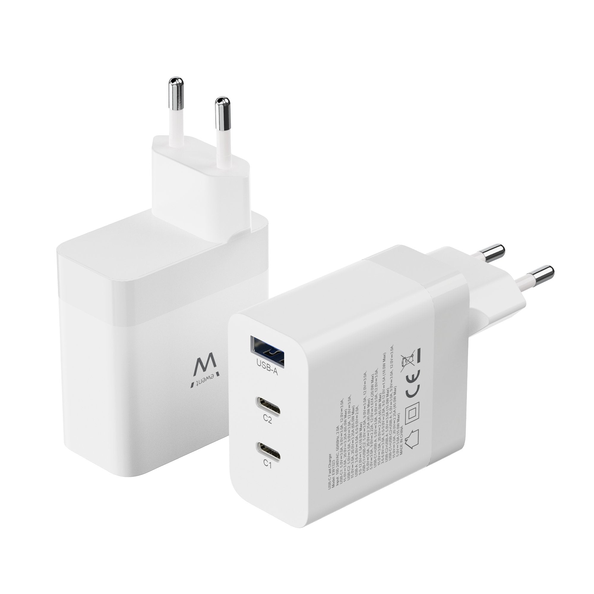 EAN 8052101430943 - Ewent EW1323 cargador de dispositivo móvil Universal Blanco Corriente alterna Carga rápida Interior imagen 2