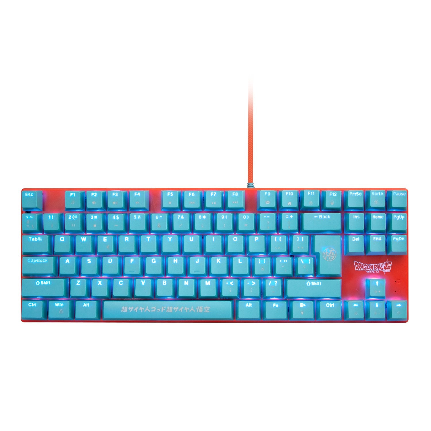 EAN 8436563093869 - Blade Gaming Dragon Ball Super teclado Juego USB QWERTY Azul, Naranja imagen 1