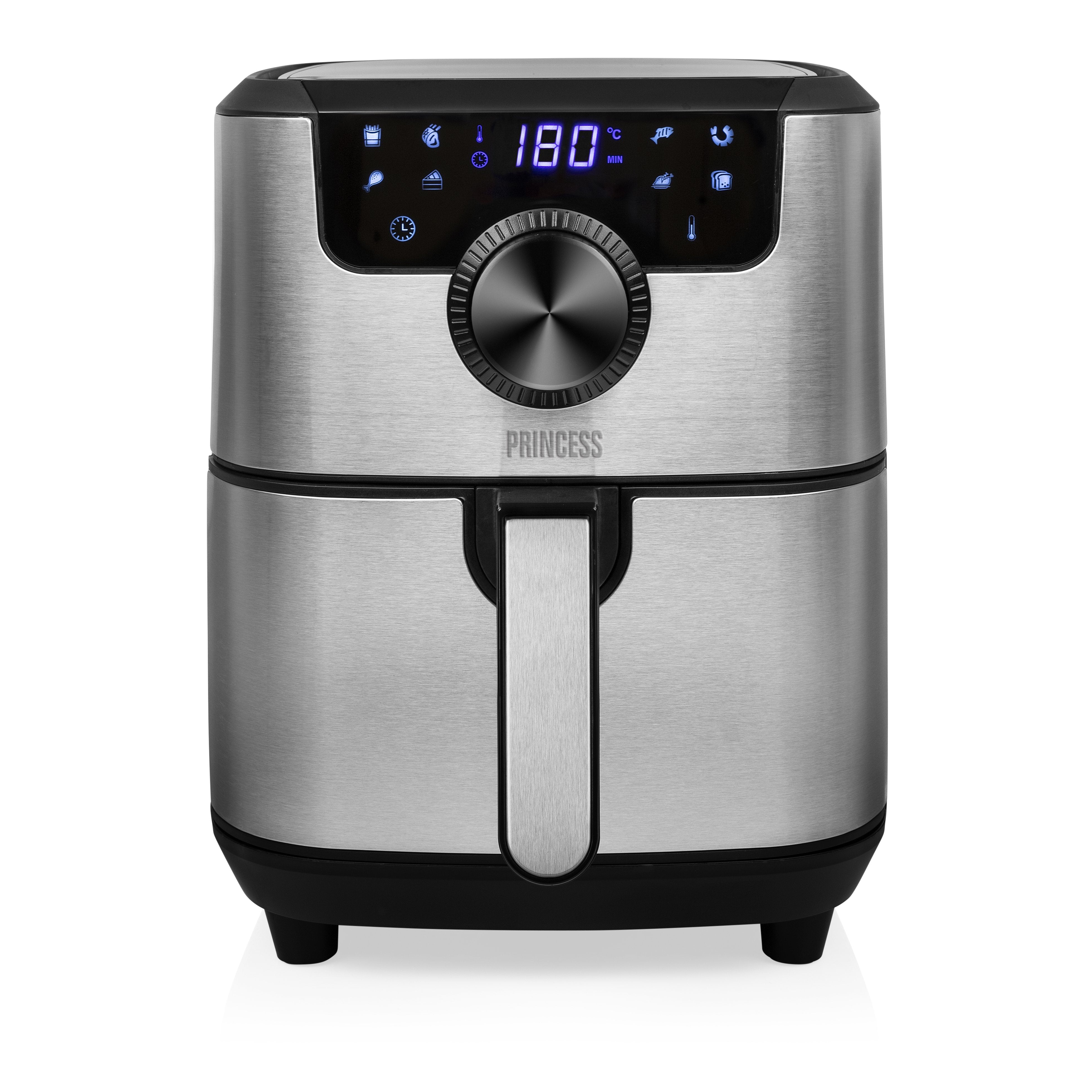 EAN 8713016091499 - Princess 182033 Sencillo 4,5 L Independiente 1500 W Freidora de aire caliente Plata imagen 3