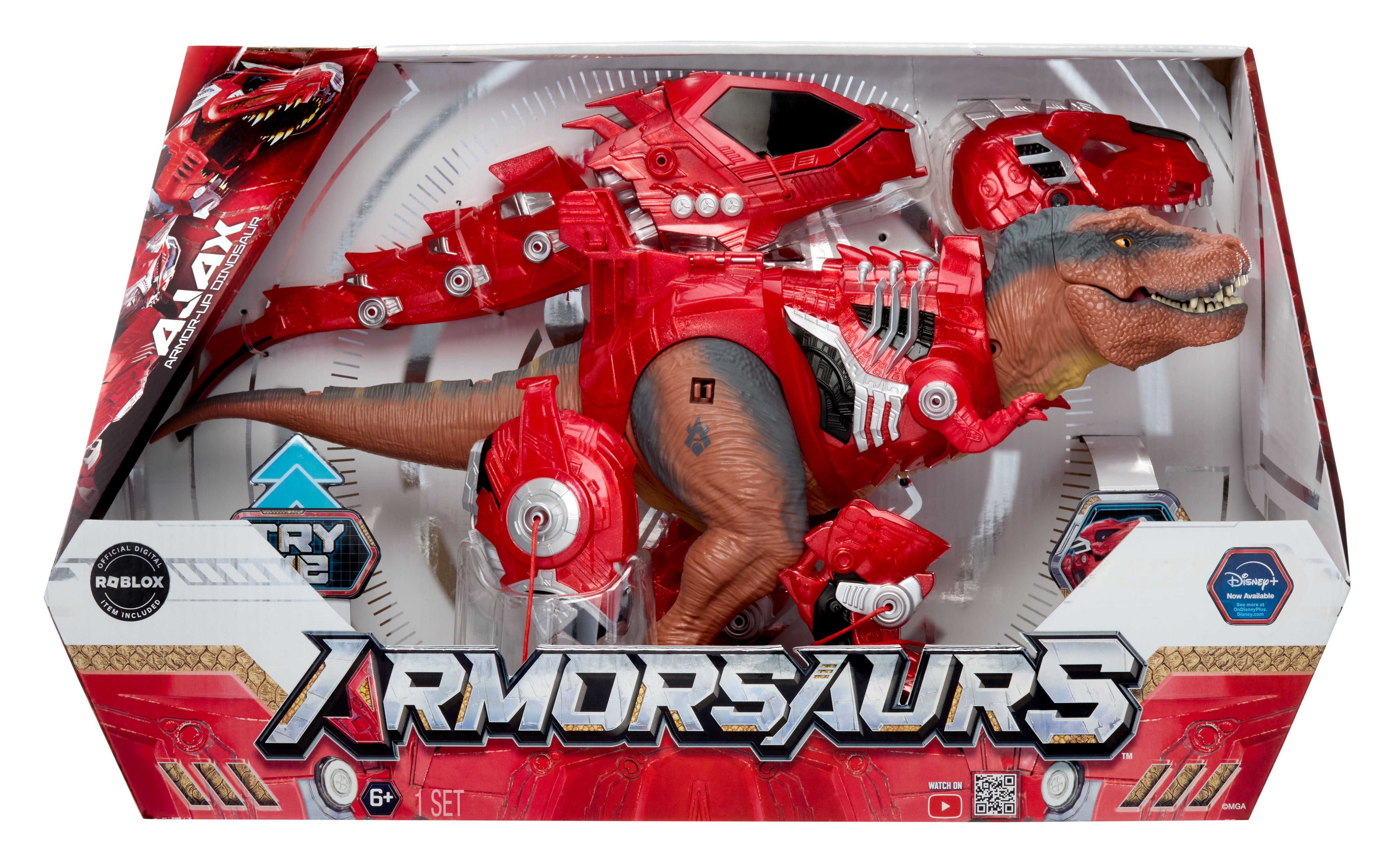 Mga Entertainment Armorsaurs Armor-Up - T-Rex Ajax 552307-Euc