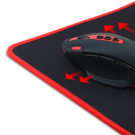 Redragon Kunlun P006a Alfombrilla Para Ratón Alfombrilla De Ratón Para Juegos Negro, Rojo