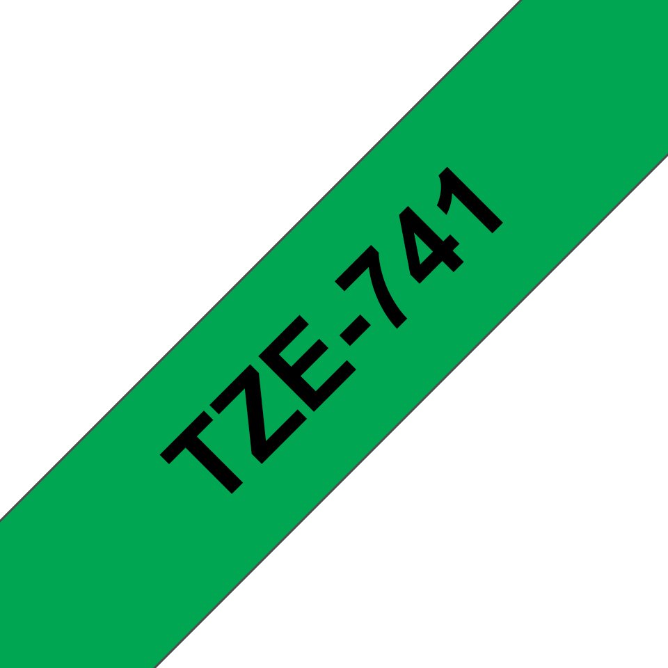 EAN 4977766691970 - Brother TZE-741 cinta para impresora de etiquetas Negro sobre verde TZ imagen 1