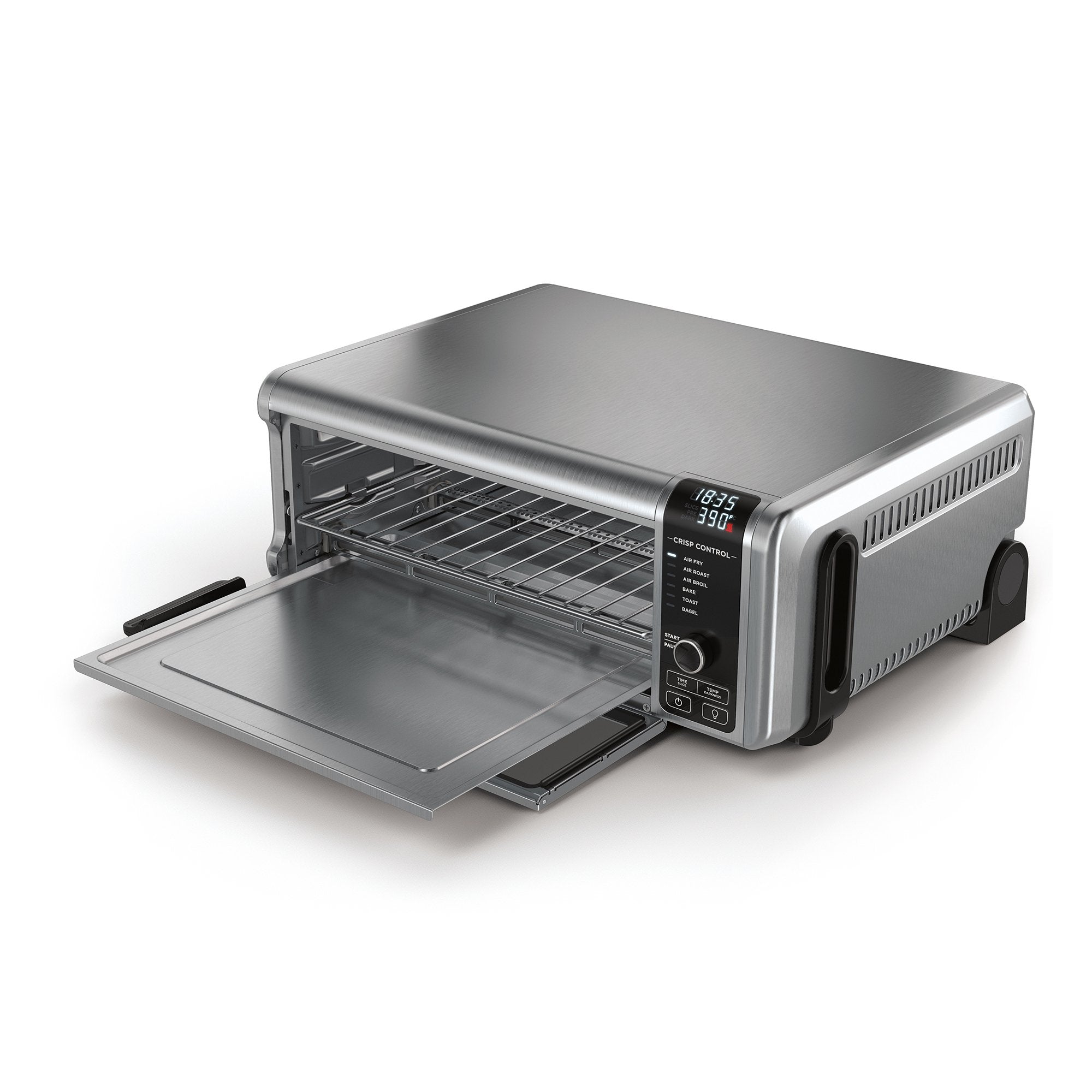 EAN 0622356240093 - Ninja SP101 Sencillo 10 L Independiente 2400 W Freidora de aire caliente Negro, Acero inoxidable imagen 2