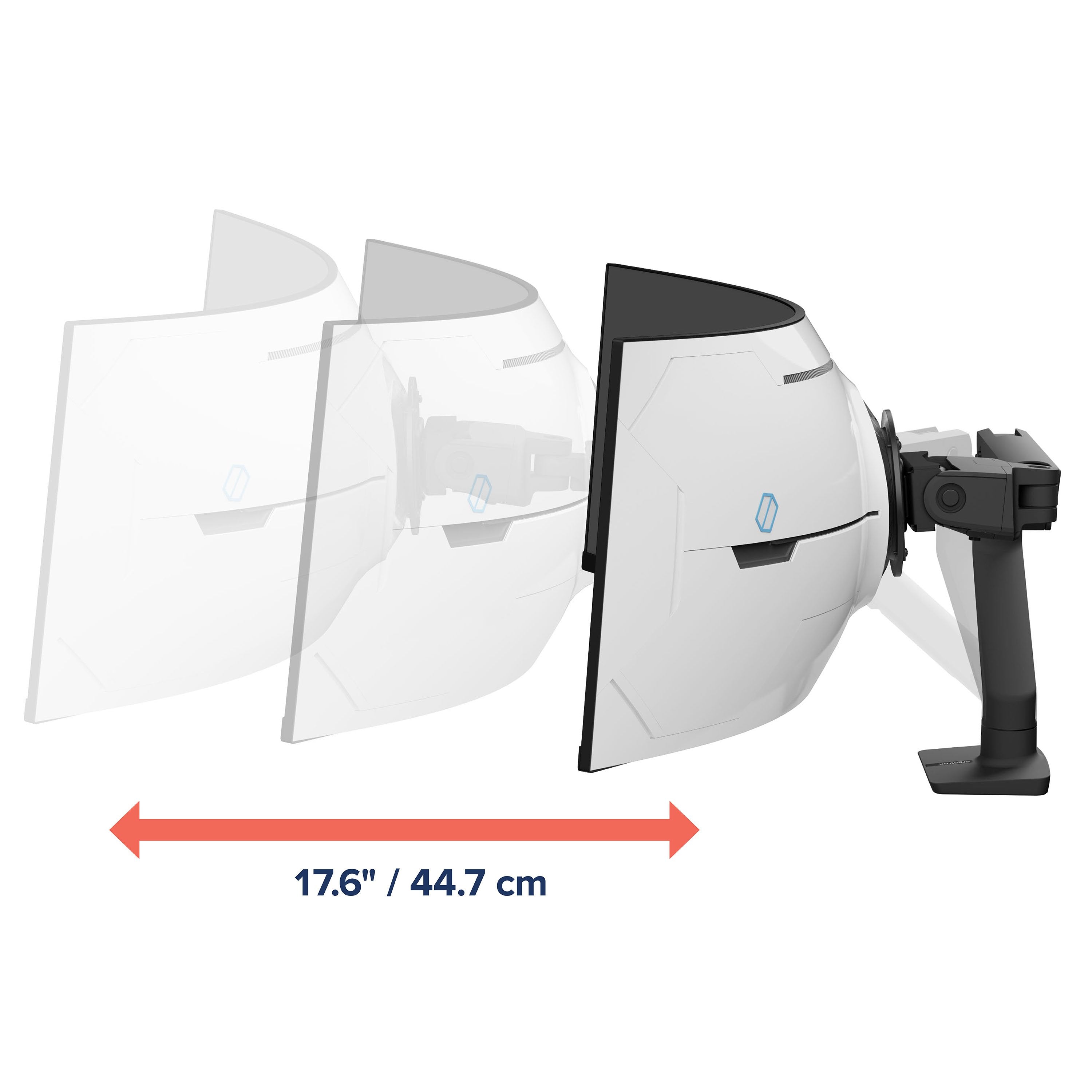 EAN 698833091939 - Ergotron HX Series HX ARM WITH VERY HEAVY DUTY PIVOT DESK 144,8 cm (57") Escritorio Negro imagen 6
