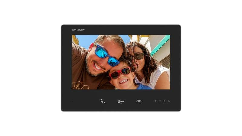 EAN 6942160447032 - Hikvision DS-KH7300EY-WTE2/White sistema de intercomunicación de video 17,8 cm (7") Negro imagen 1