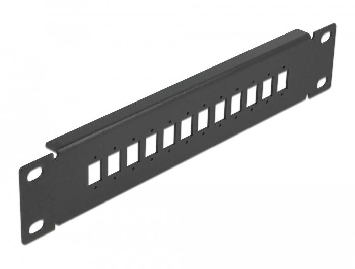 Delock 10 Lwl Patchpanel 12 Port Für Sc Simplex Lc Duplex 1 He Schwarz