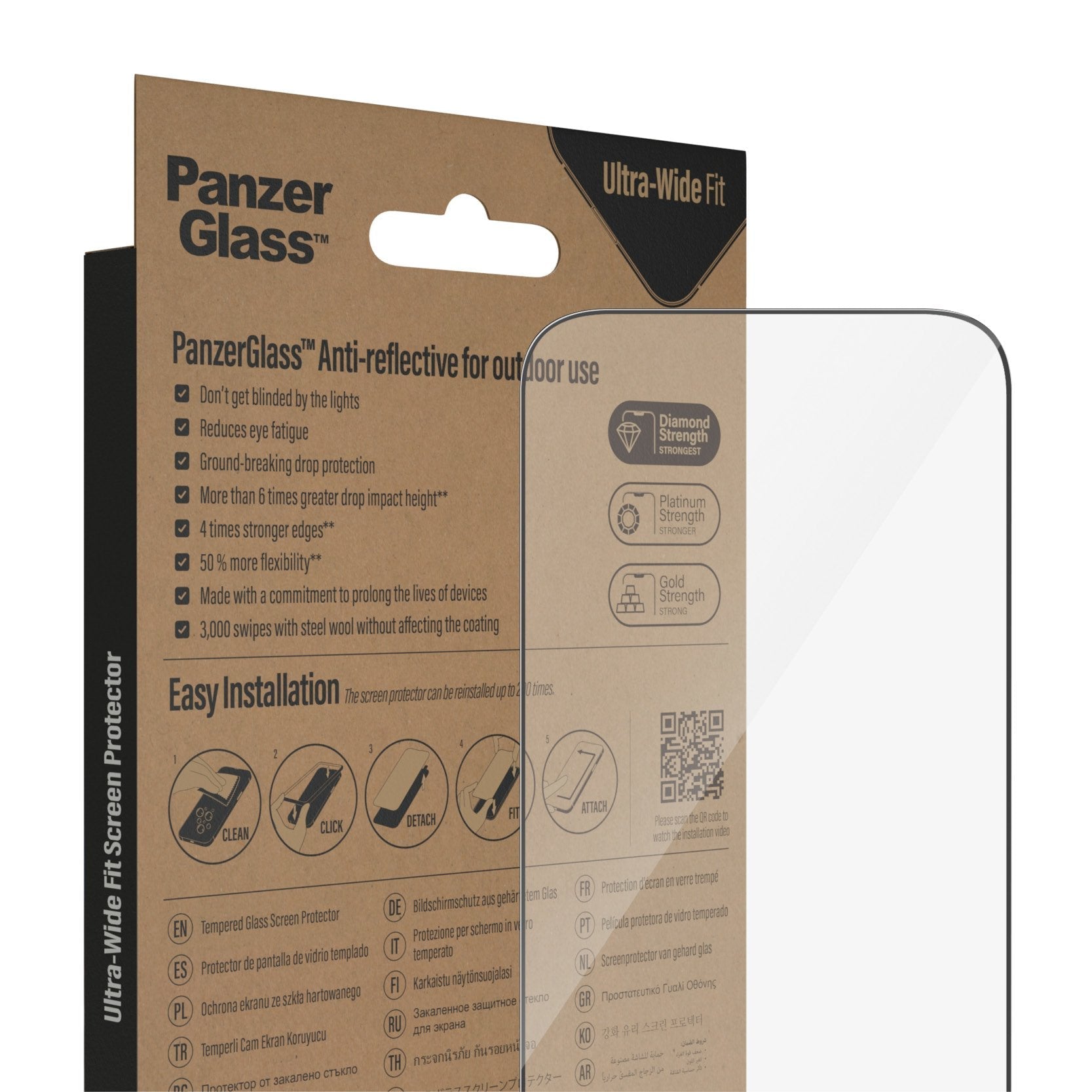 Apple Iphone Protector De Pantalla Anti-Reflejante Panzerglass Ultra-Wide Fit 1 Pieza(S)