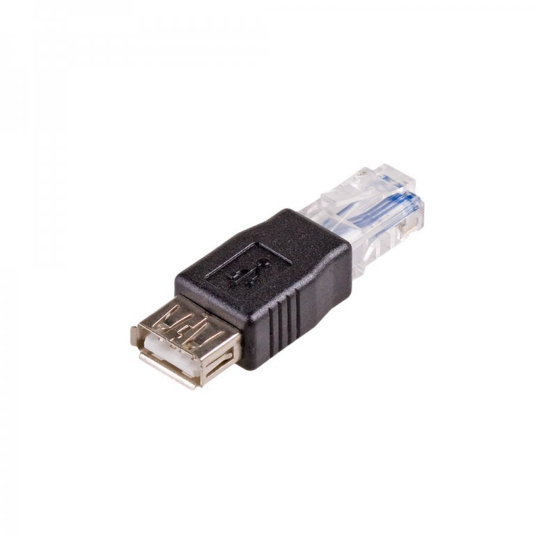 Akyga Ak-Ad-27 Adaptador De Cable Rj45 Usb 2.0 Type A Negro (Usb 2.0 F - Rj45 M