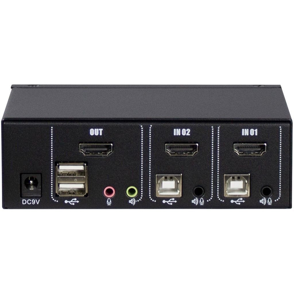 EAN 4260455643436 - Inter-Tech AS-21HA HDMI interruptor KVM Negro imagen 2