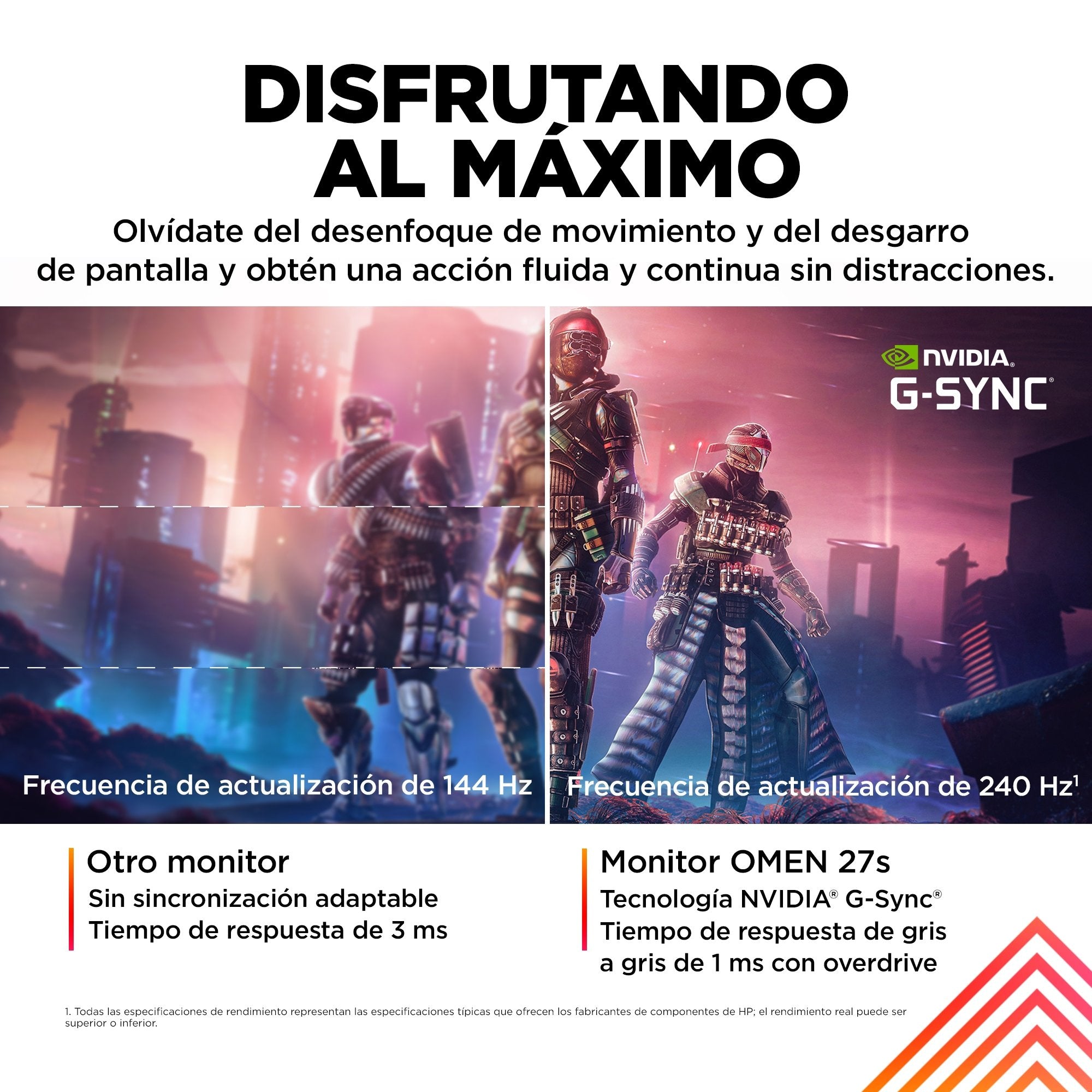 EAN 1970296154666 - OMEN by HP 27 inch FHD 240Hz Gaming Monitor - OMEN 27s pantalla para PC 68,6 cm (27") 1920 x 1080 Pixeles imagen 11