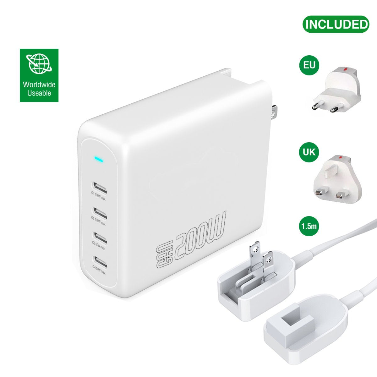 EAN 4252011906376 - 4smarts 544200 adaptador e inversor de corriente Interior 10 W Blanco imagen 1