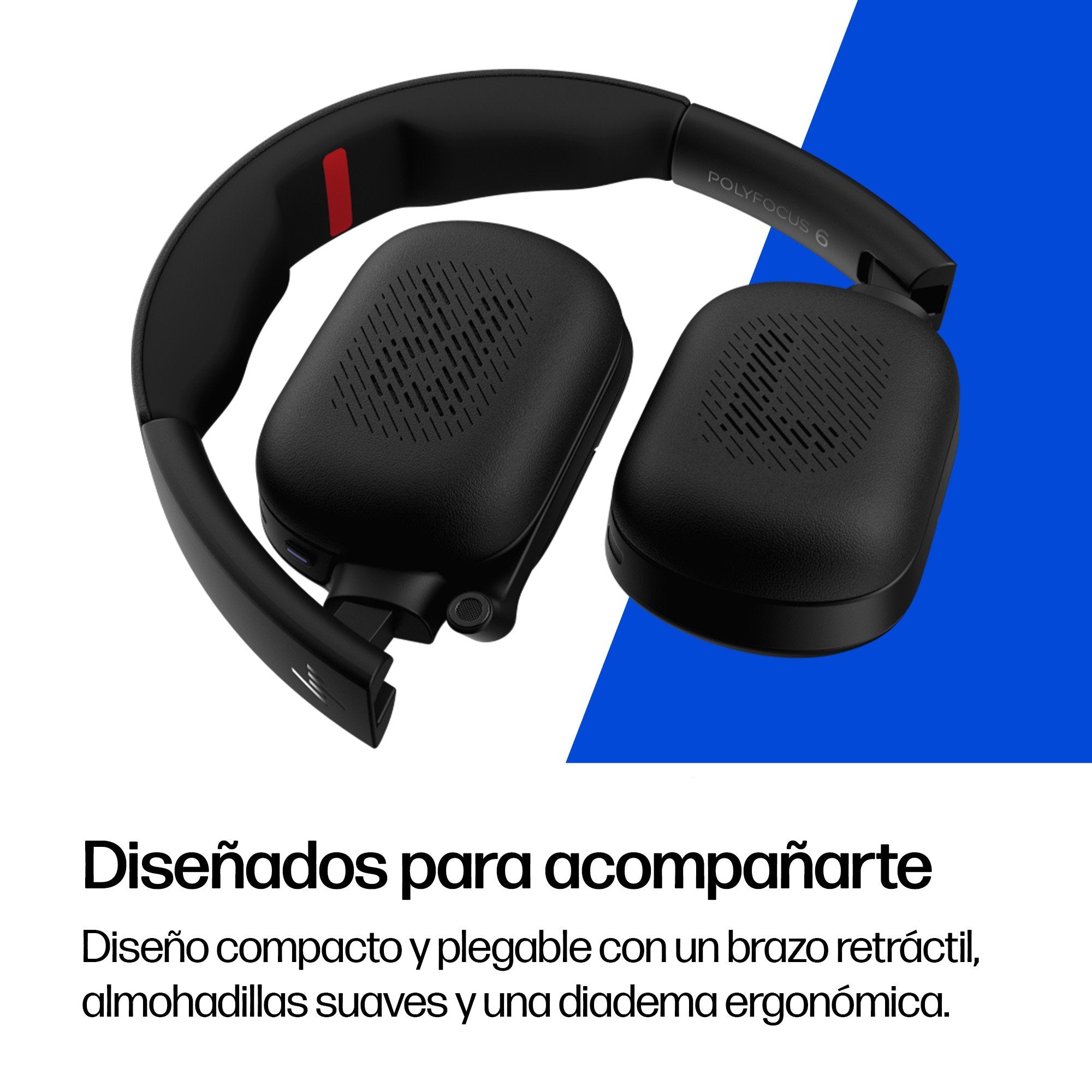 EAN 0199485857978 - HP Poly Focus 625 Fold Stereo Bluetooth Headset Inalámbrico y alámbrico Diadema Negro imagen 8