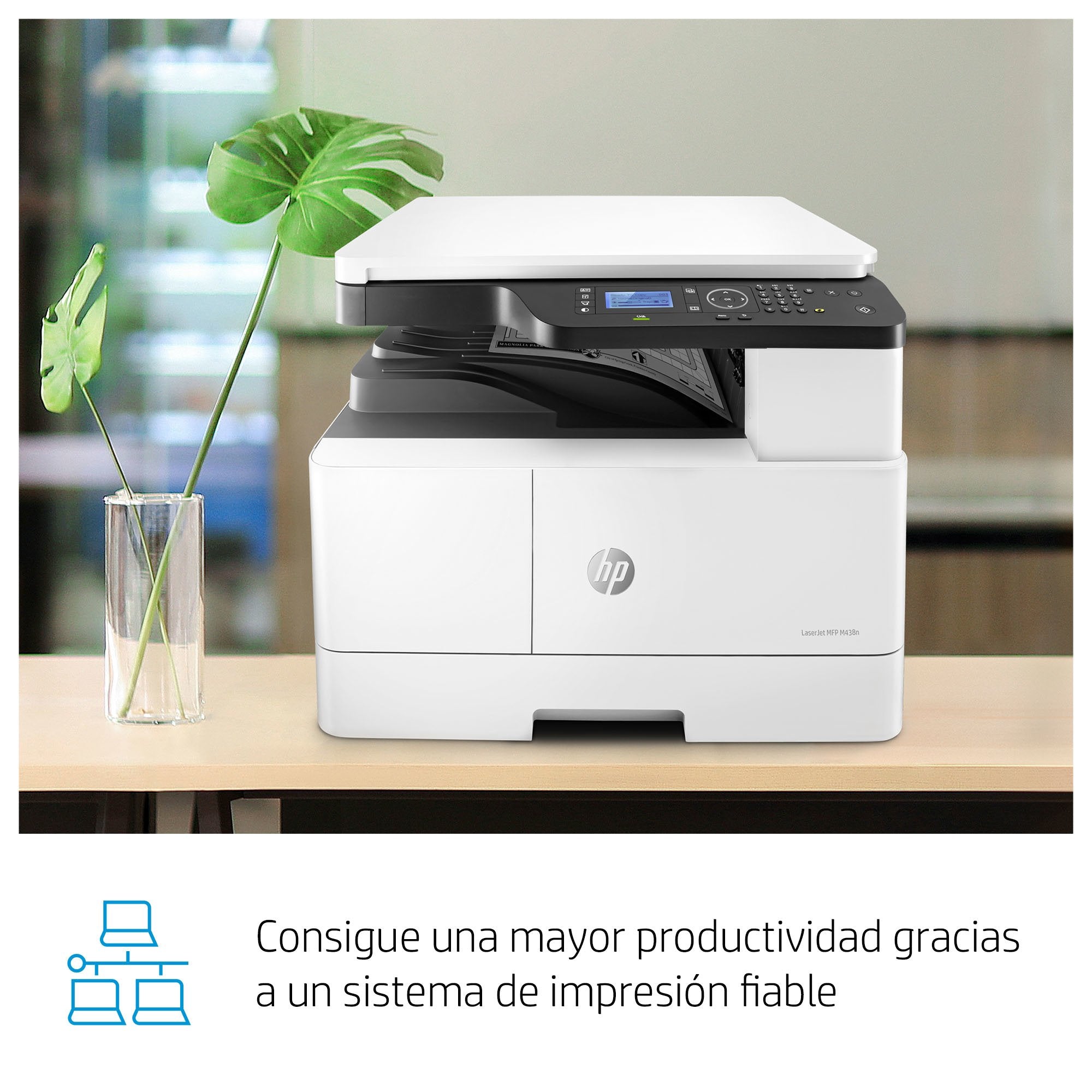 Hp Laserjet Mfp M438n A3 Monochrome Usb Laser Print Copy Scan 22ppm