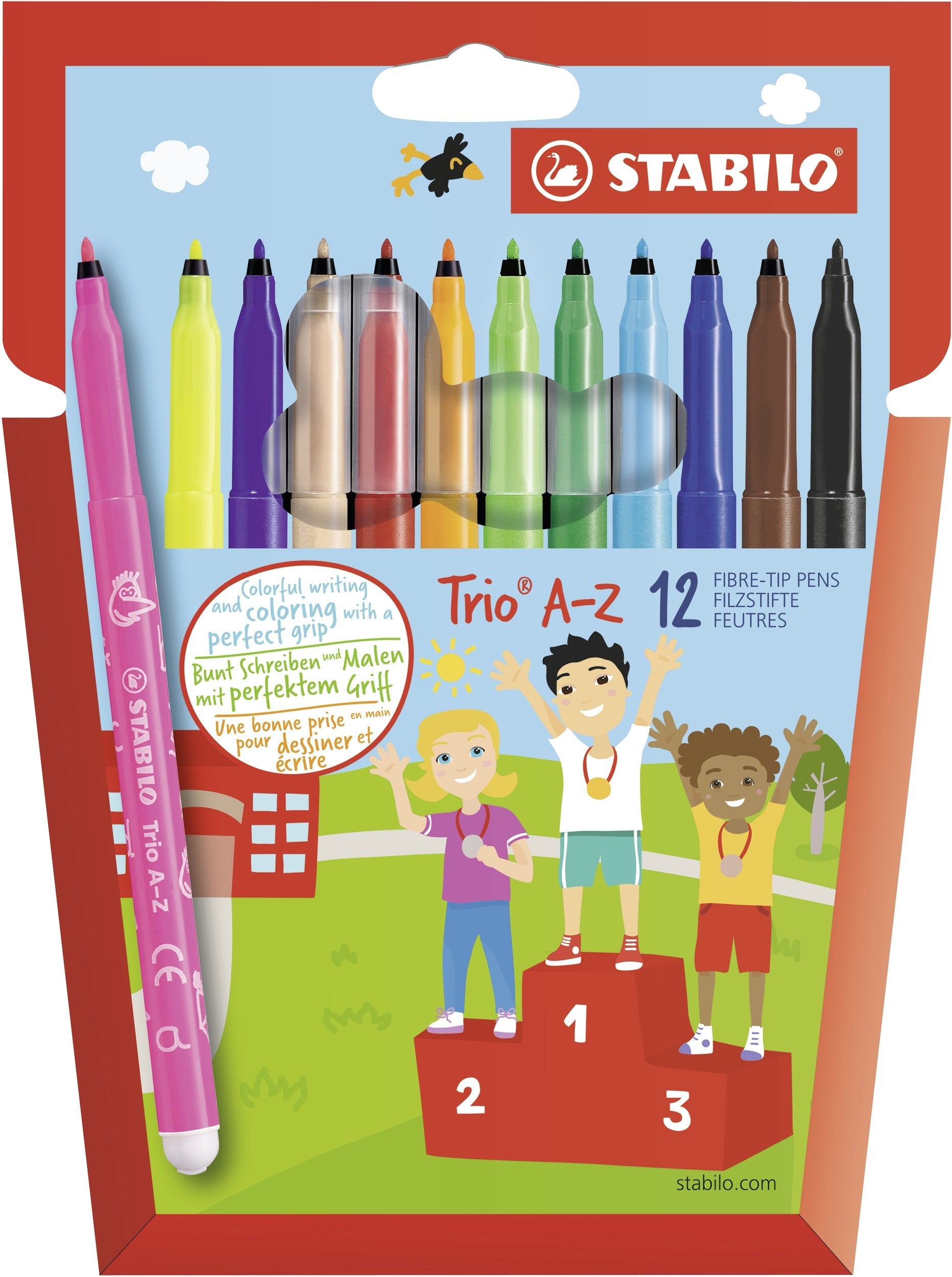 EAN 4006381355629 - STABILO Trio A–Z rotulador Fino Multicolor 12 pieza(s) imagen 1