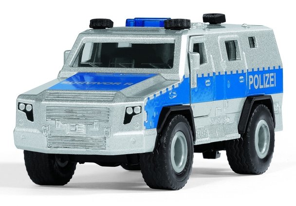 EAN 4006874023042 - Siku Rheinmetall MAN Survivor R Modelo a escala de furgón policial Previamente montado 1:50 imagen 8