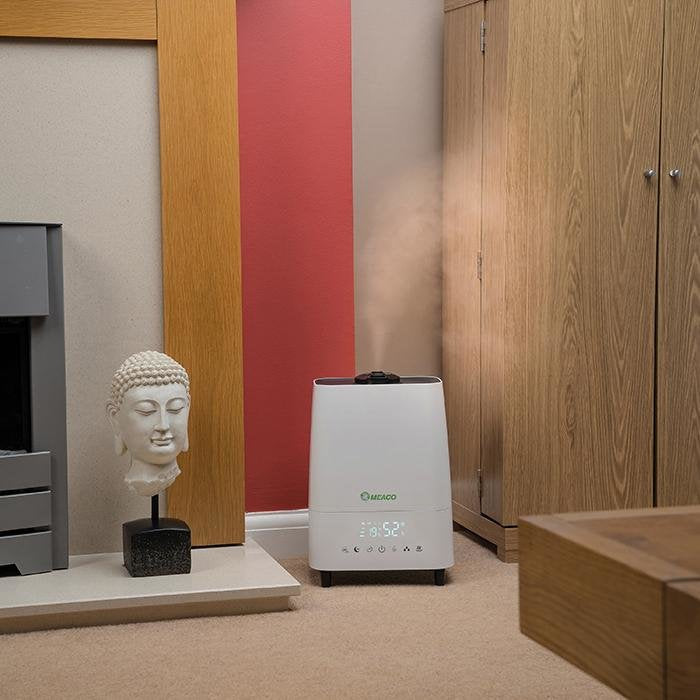 Humidificador Meaco Deluxe 202 Ultrasónico De Alta Gama Con Purificador De Aire Integrado, Humidificador Silencioso Para Dormitorio, Oficina Y Hogar, Control De Humedad Y Bajo Consumo