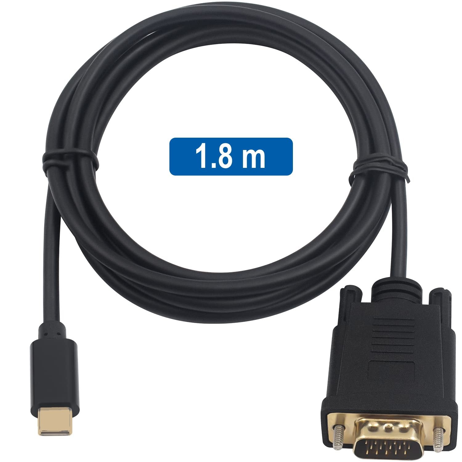 Ewent Cable Conversión Usb-C / Vga, 1,8m