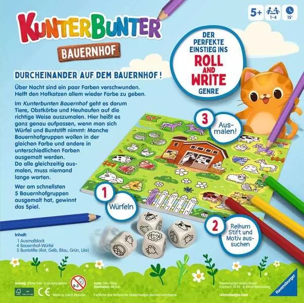 Ravensburger Kunterbunter Bauernhof, Juego De Mesa 24761