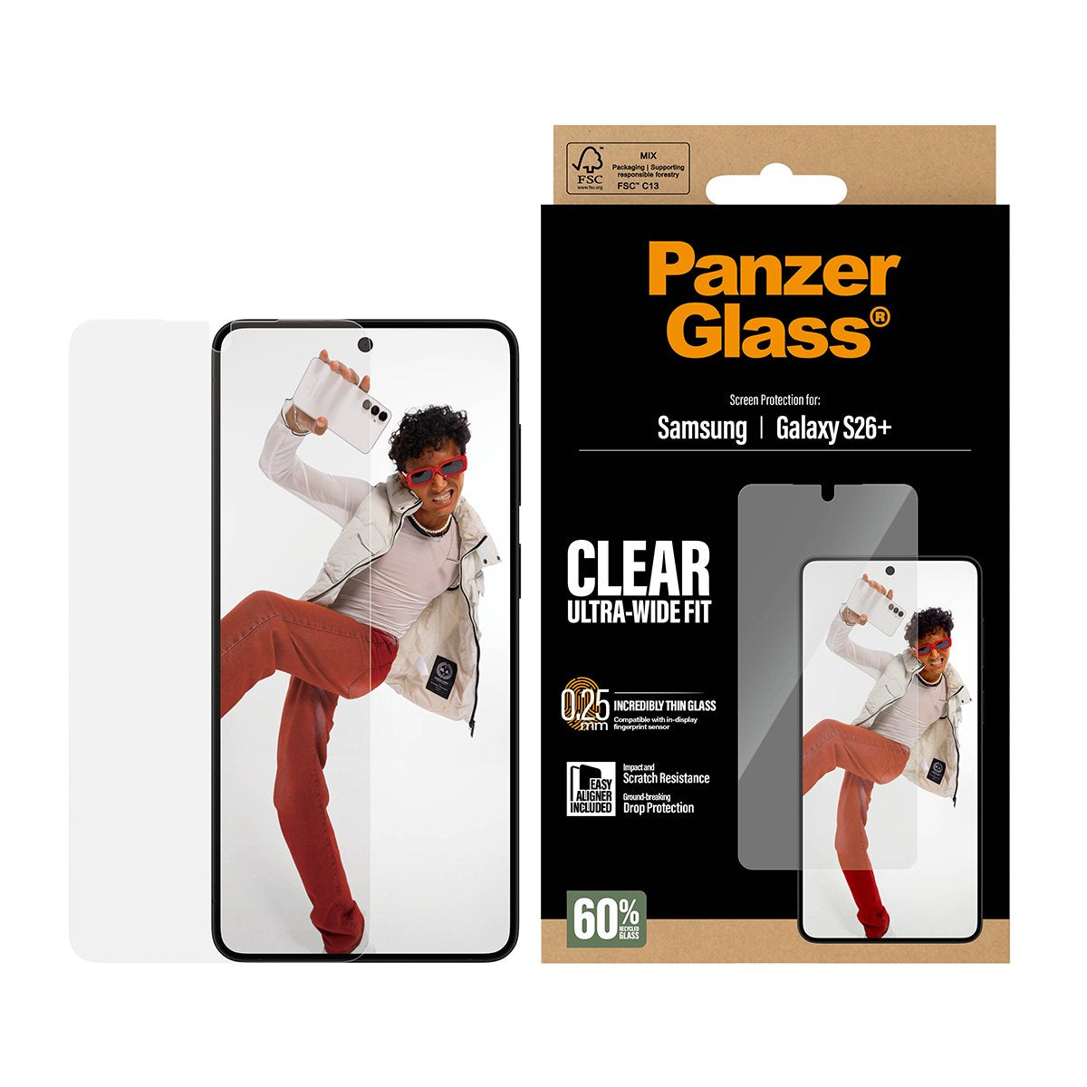 EAN 5715685033834 - PanzerGlass ® Screen Protector Samsung Galaxy S26+ | Ultra-Wide Fit w. EasyAligner Protector de pantalla imagen 2