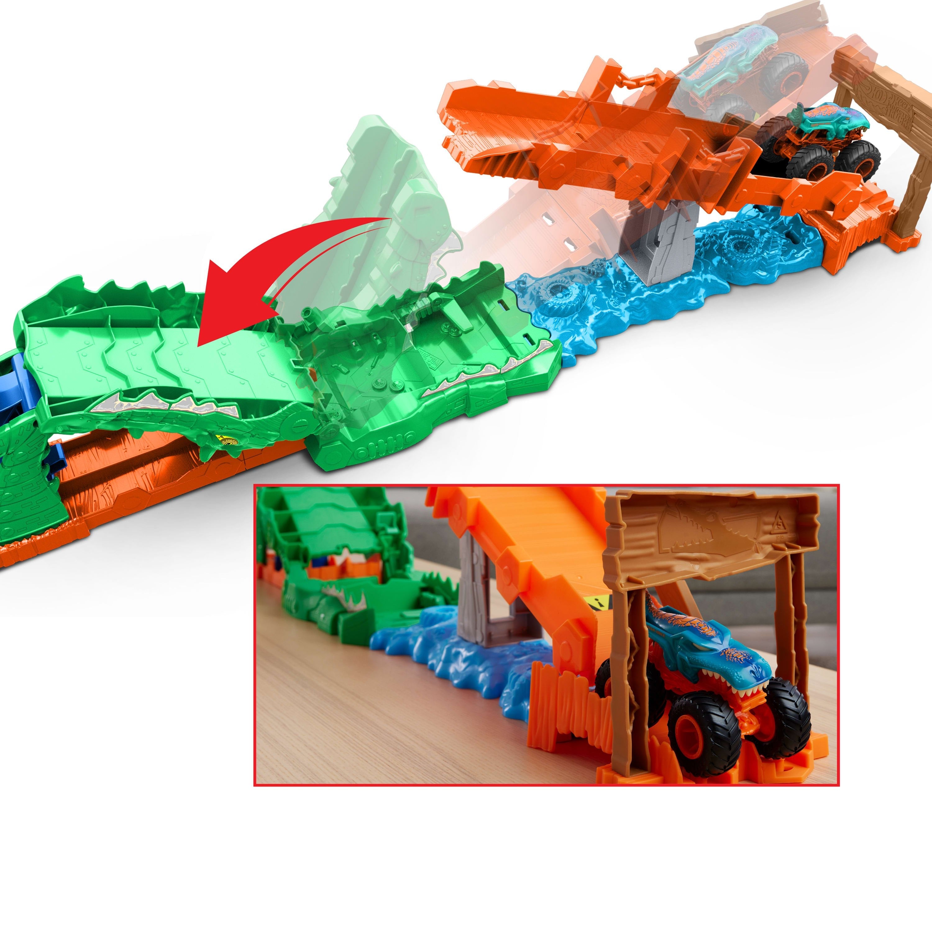 Noquea Al Cocodrilo Hot Wheels Monster Trucks