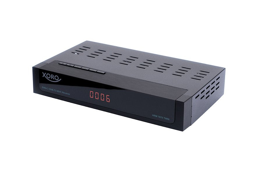 Xoro Receiver Hrm 7670 Twin Hd Dvb-C/T2 Pvr-Ready Negro