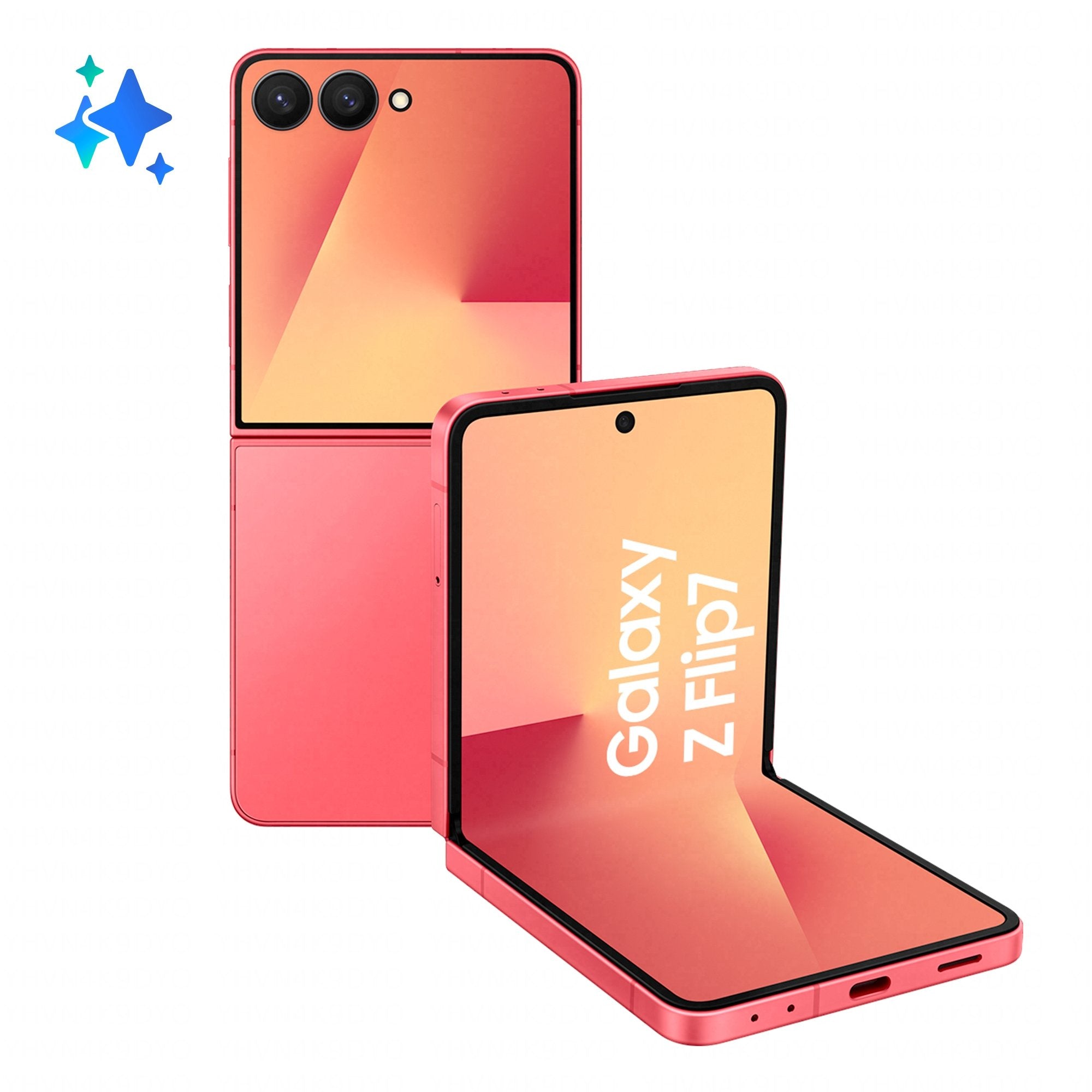EAN 8806097426936 - Samsung Galaxy Z Flip7 17,3 cm (6.8") 5G 12 GB 512 GB 4300 mAh Coral imagen 1