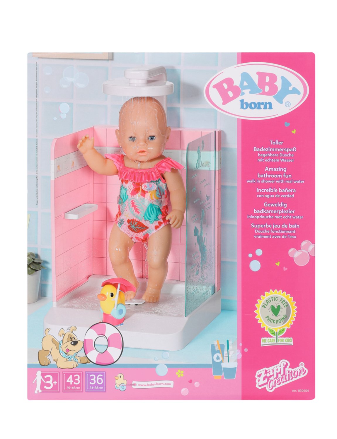 Accesorios Para Muñecas Zapf Creation Baby Born® Bath Walk In Shower, 830604