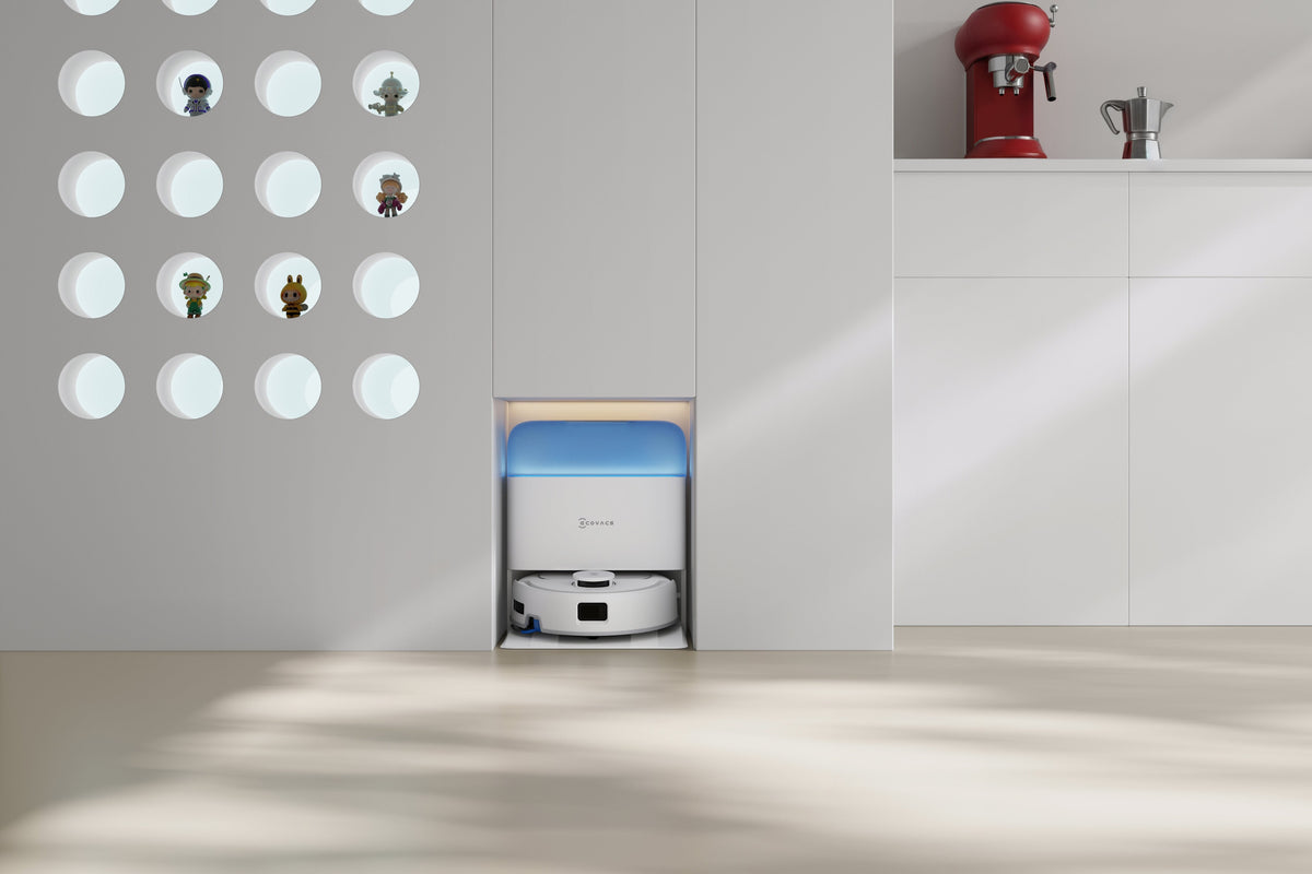 Ecovacs Deebot Mini 2 Vacuum Cleaner,Robot,Wet&Dry,Compact Design,White+Auto-Empty Station