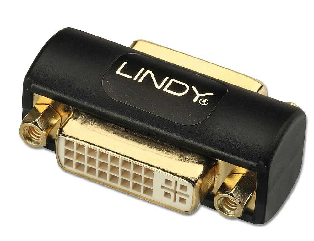 Lindy 41233 Adaptador Dvi-I Hembra A Hembra Negro